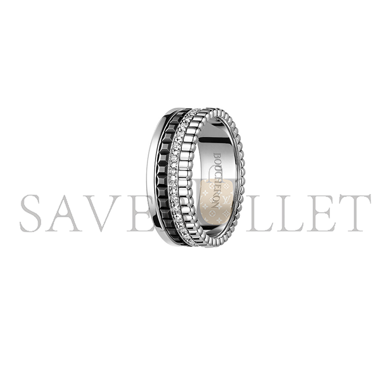 BOUCHERON QUATRE BLACK EDITION SMALL RING JRG01791 BOUCHERON QUATRE BLACK EDITION SMALL RING JRG01791