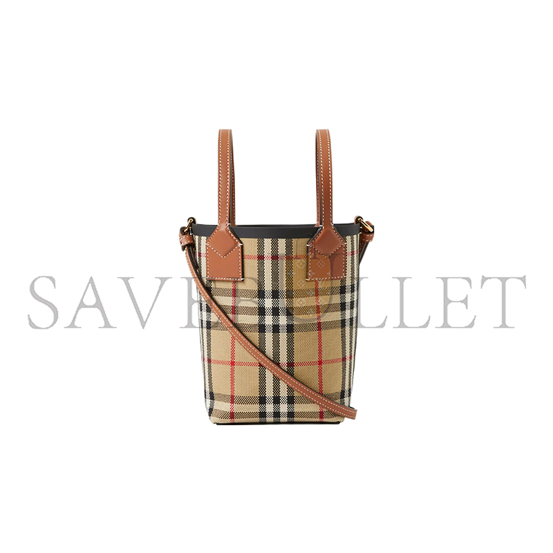 BURBERRY MINI LONDON TOTE BAG 80704611 (19.5*13*8.5cm) BURBERRY MINI LONDON TOTE BAG 80704611 (19.5*13*8.5cm)