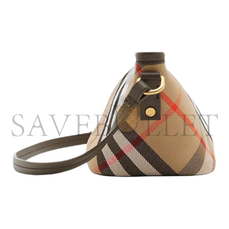 BURBERRY CHECK MINI SHOULDER BAG 80952961 (20*10*9cm)