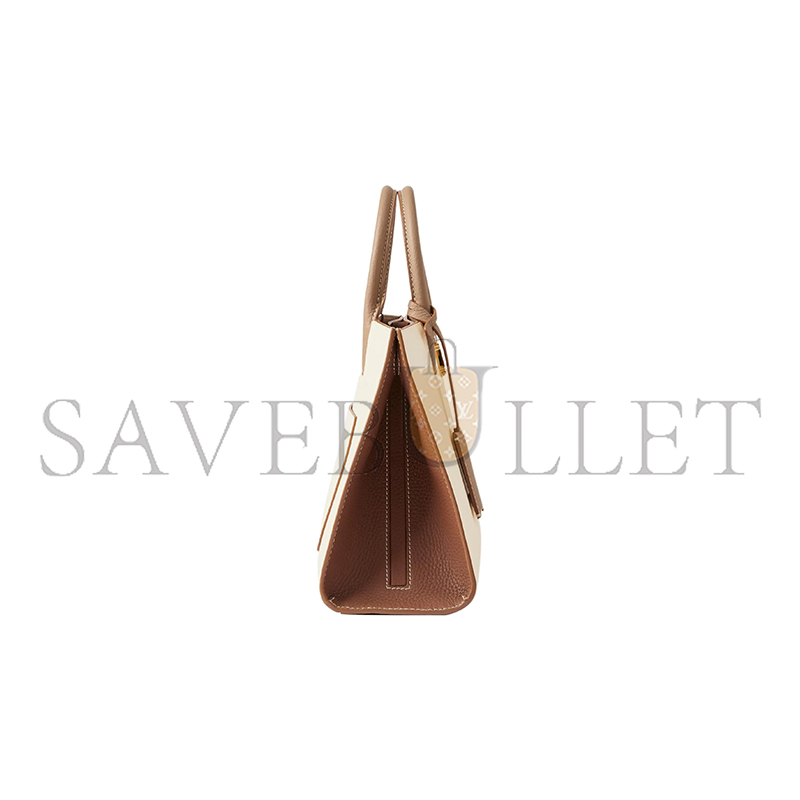 BURBERRY MINI FRANCES TOTE BAG IN GRAIN LEATHER 80725221 (27*20*11cm)