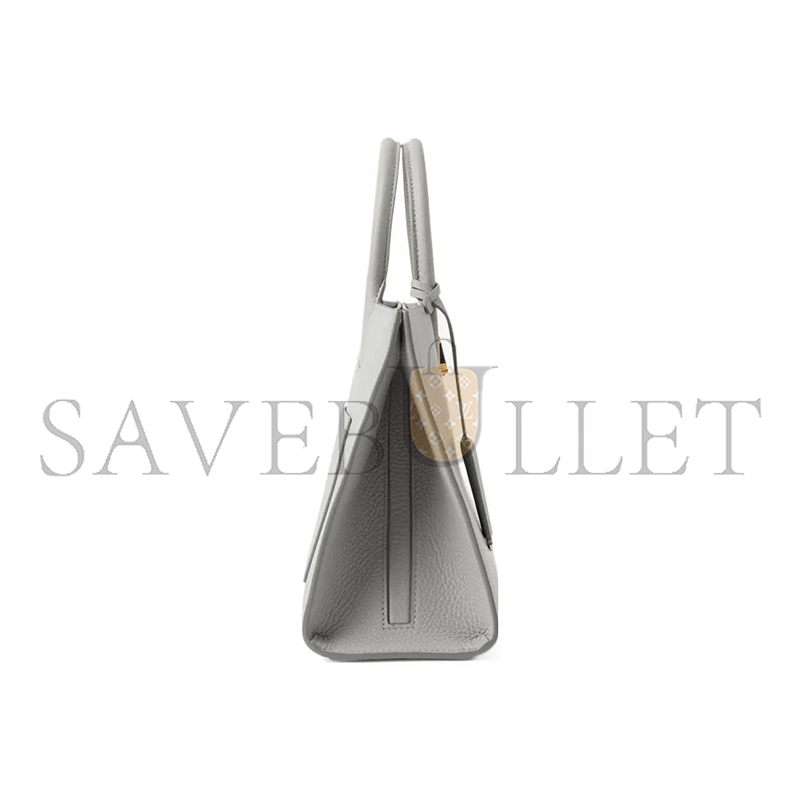 BURBERRY MINI FRANCES TOTE BAG IN GRAIN LEATHER 80725141 (27*20*11cm)