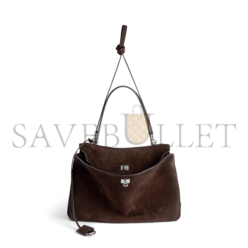 BALENCIAGA RODEO HANDBAG LARGE IN LIGHT ESPRESSO 7897442AB4G2308 (39.8*29.9*12.9cm) BALENCIAGA RODEO HANDBAG LARGE IN LIGHT ESPRESSO 7897442AB4G2308 (39.8*29.9*12.9cm)