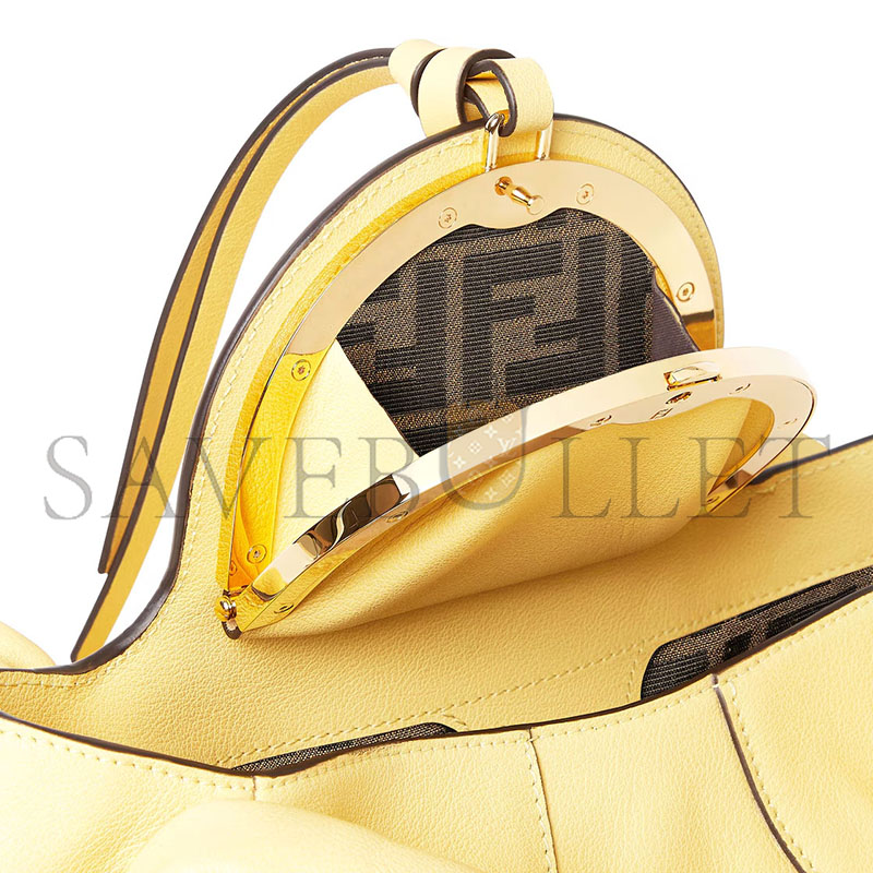 FENDI SPY SMALL YELLOW LEATHER BAG 8BR838AYCTF1NPV (32*18*12cm)