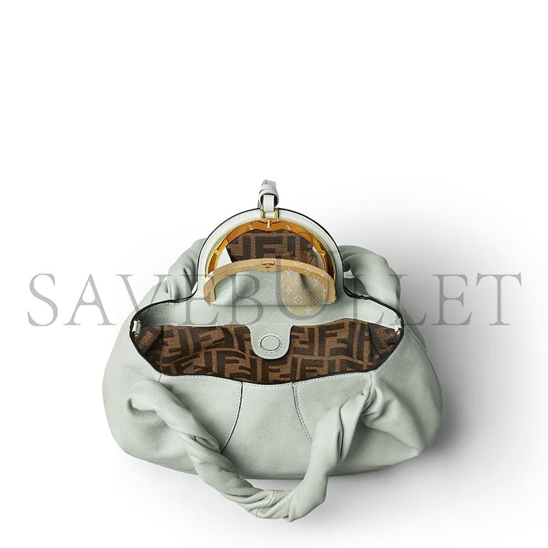 FENDI SPY SMALL MATCHA GREEN LEATHER BAG 8BR838AYCTF1SK5 (32*18*12cm)