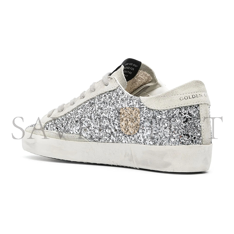 GOLDEN GOOSE SUPER-STAR GLITTER SNEAKERS