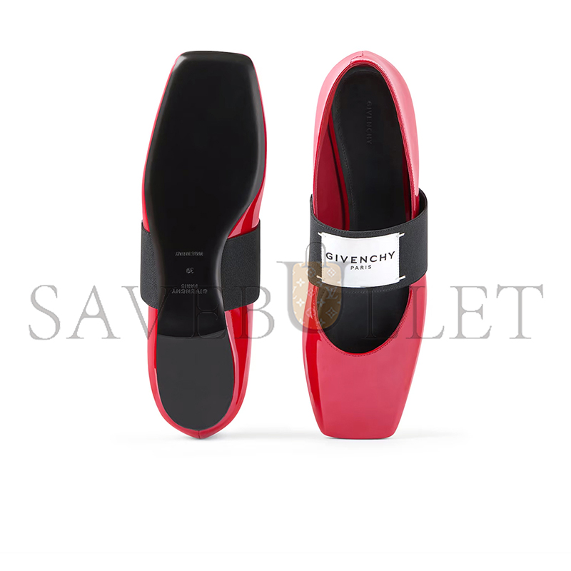GIVENCHY SLICED SQUARE BALLERINAS IN PATENT LEATHER BE5010E2FF-699