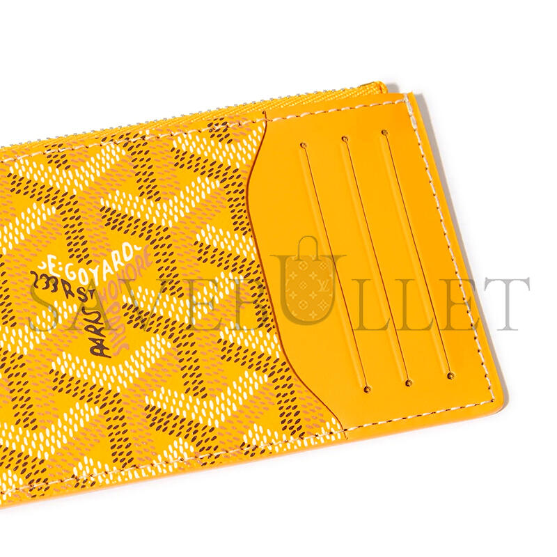 GOYARD BOURBON ZIPPED CARD HOLDER BOURBOPMLTY08CL08P (12.5x8.4x1cm)