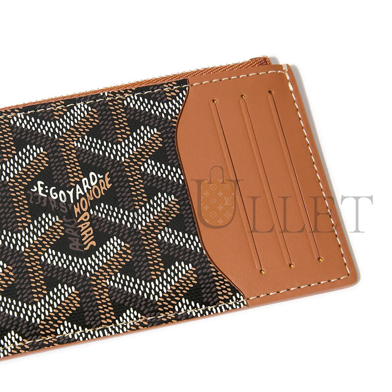 GOYARD BOURBON ZIPPED CARD HOLDER BOURBOPMLTY01CL03P (12.5*8.4*1cm) GOYARD BOURBON ZIPPED CARD HOLDER BOURBOPMLTY01CL03P (12.5*8.4*1cm)