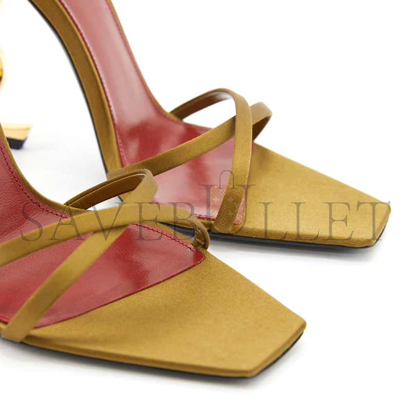 YSL OPYUM SANDALS IN SATIN CREPE