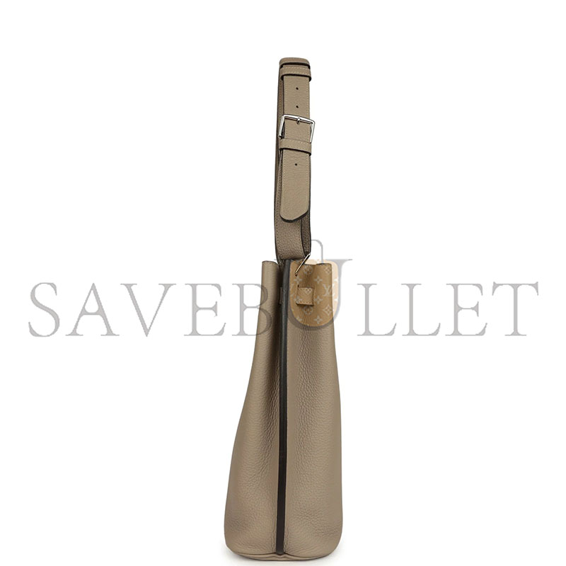 HERMES MASTER SO KELLY 22 GRIS TOURTERELLE TOGO PALLADIUM HARDWARE (30*22*9cm)