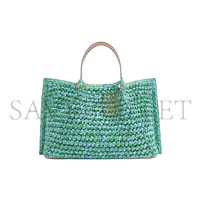 VALENTINO GARAVANI MEDIUM RAFFIA VLOGO SIGNATURE TOTE W2B0R44IEHQS3 (35*25*17cm) VALENTINO GARAVANI MEDIUM RAFFIA VLOGO SIGNATURE TOTE W2B0R44IEHQS3 (35*25*17cm)