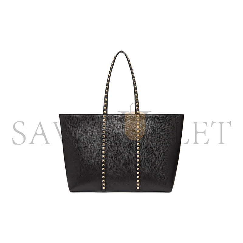 VALENTINO GARAVANI ROCKSTUD SHOPPING BAG IN GRAINY CALFSKIN 5W0B0Q67VSF0NO (37*27*12cm) VALENTINO GARAVANI ROCKSTUD SHOPPING BAG IN GRAINY CALFSKIN 5W0B0Q67VSF0NO (37*27*12cm)