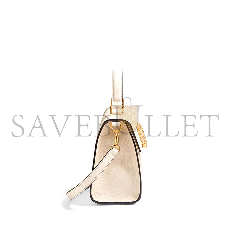 VALENTINO GARAVANI VSLING SMALL HANDBAG IN GRAINY CALFSKIN WITH JEWEL LOGO 7W2B0F53XPW_DYH (22*17*9cm)