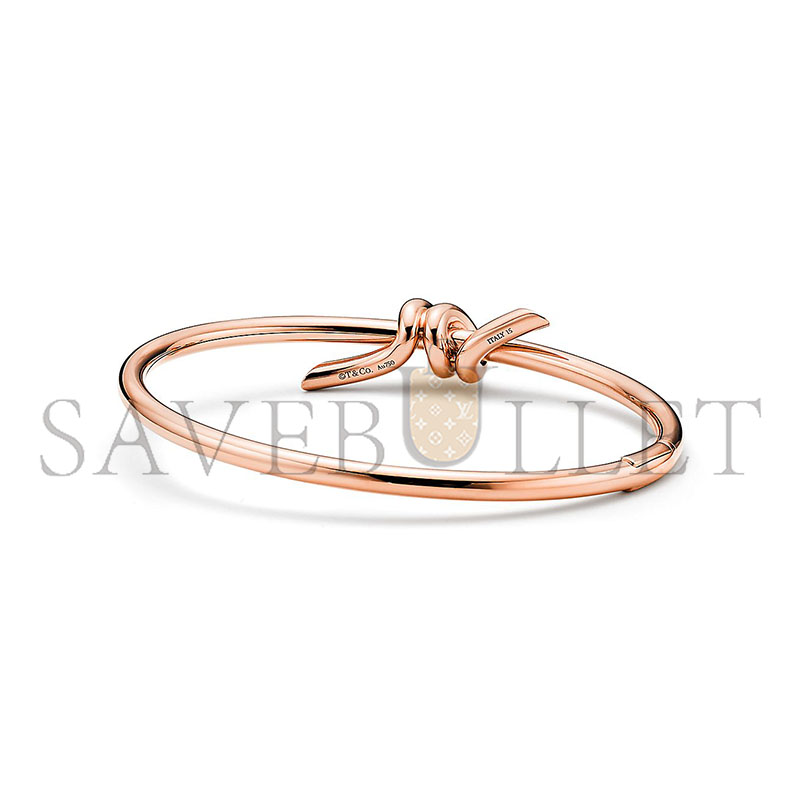 TIFFANY WIRE BANGLE IN ROSE GOLD 70415089