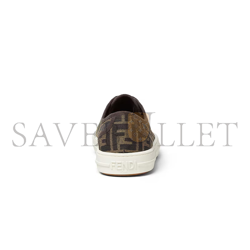 FENDI DOMINO FF JACQUARD FABRIC LOW-TOPS 7E1553AJZXF0R7V