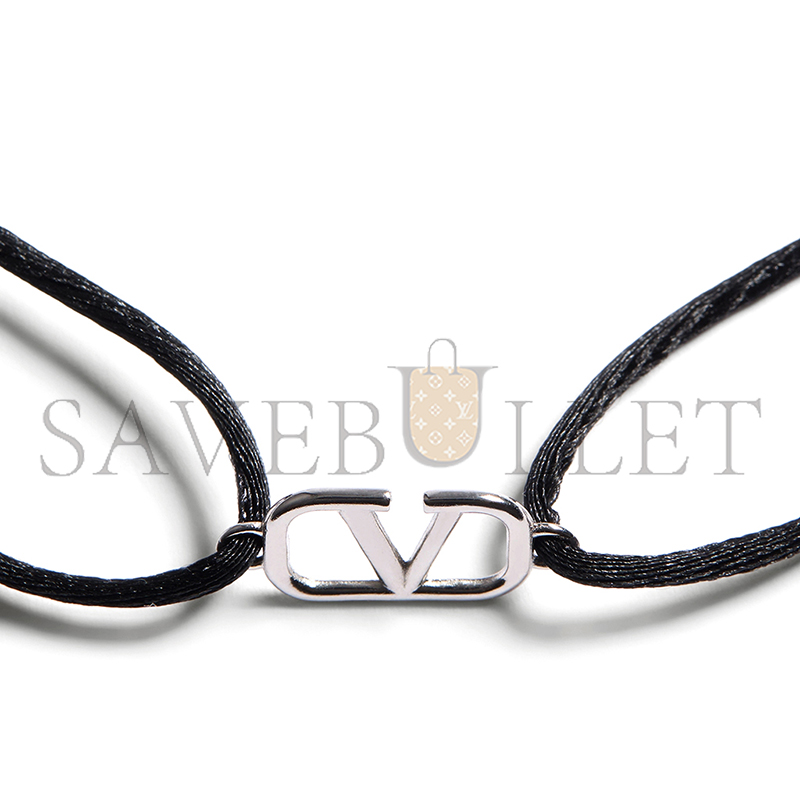 VALENTINO VLOGO SIGNATURE COTTON BRACELET YJ0M96DTK0NO VALENTINO VLOGO SIGNATURE COTTON BRACELET YJ0M96DTK0NO