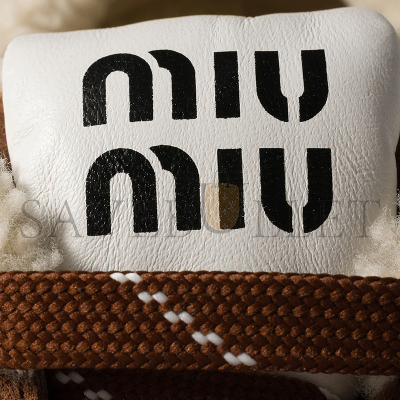 MIU MIU SUEDE AND SHEARLING SNEAKERS 5E389E MIU MIU SUEDE AND SHEARLING SNEAKERS 5E389E