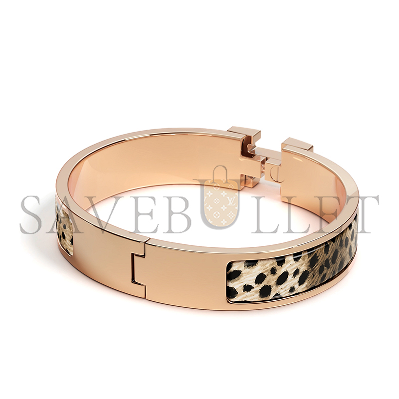 HERMÈS CLIC H ACINONYX JUBATUS BRACELET H705425FOA1GM