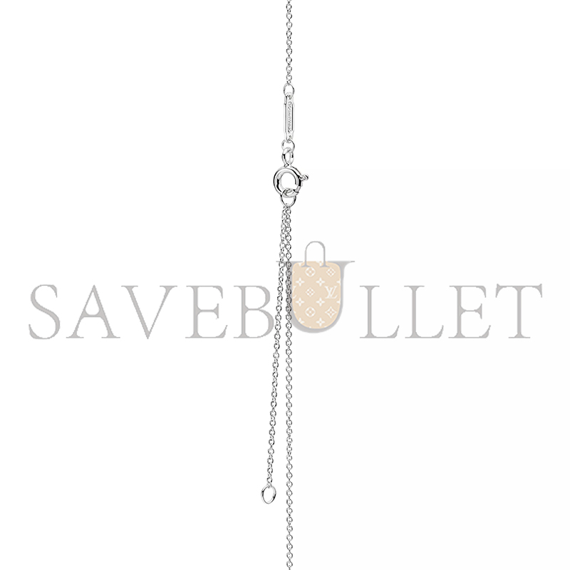TIFFANY RETURN TO TIFFANY EART TAG AND KEY NECKLACE IN STERLING SILVER WITH A DIAMOND, MEDIUM 69683959