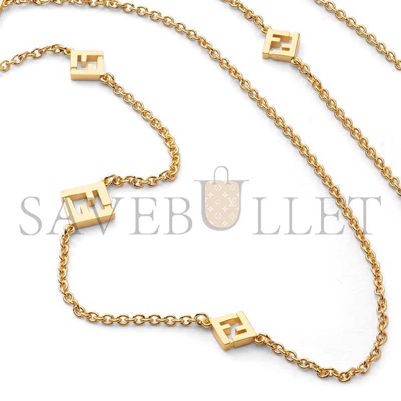 FENDI FOREVER FENDI NECKLACE GOLD-COLOURED METAL NECKLACE 8AL016B08F0CFK