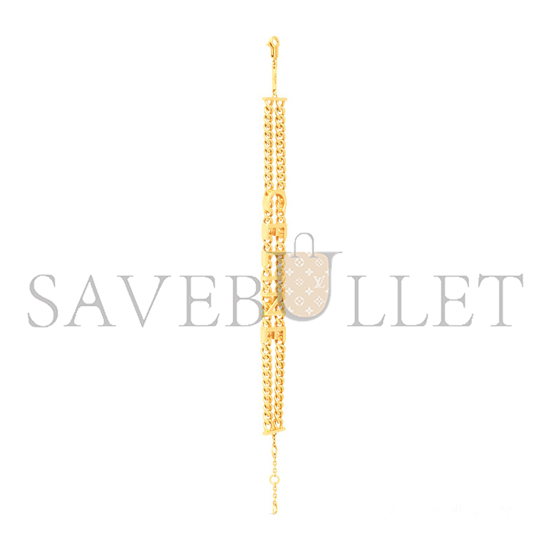 CELINE GOURMETTE GOLD-PLATED BRASS BRACELET 460MK6BRA.35OR