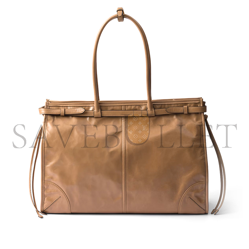 PRADA BONNIE EXTRA-LARGE LEATHER HANDBAG 1BA439 (42*30*12cm) PRADA BONNIE EXTRA-LARGE LEATHER HANDBAG 1BA439 (42*30*12cm)