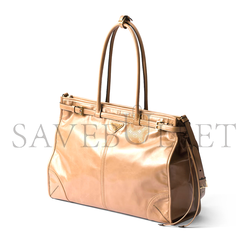 PRADA BONNIE EXTRA-LARGE LEATHER HANDBAG 1BA439 (42*30*12cm) PRADA BONNIE EXTRA-LARGE LEATHER HANDBAG 1BA439 (42*30*12cm)