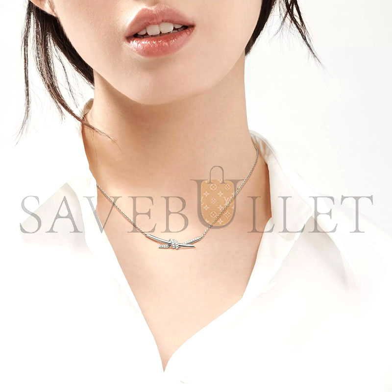 TIFFANY PENDANT IN WHITE GOLD WITH DIAMONDS 70300362