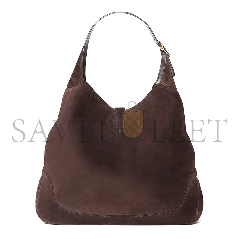 GUCCI JACKIE GIORNO SHOULDER BAG VARIATIONDARK BROWN SUEDE 841542 (44*33*7cm) GUCCI JACKIE GIORNO SHOULDER BAG VARIATIONDARK BROWN SUEDE 841542 (44*33*7cm)