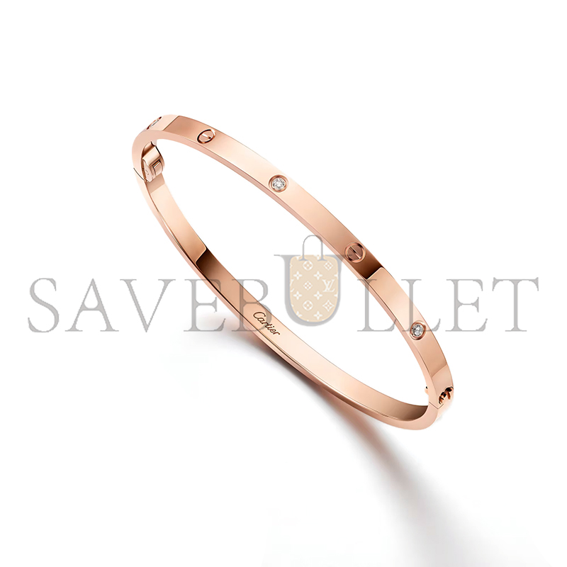 CARTIER LOVE BRACELET, SMALL MODEL, 6 DIAMONDS B6079317