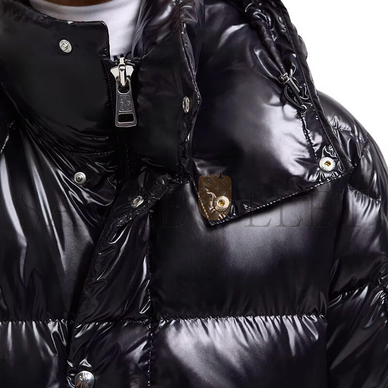 MONCLER HANOVERIAN HOODED SQUARE-QUILTED LONG DOWN JACKET K20911C00006C0081