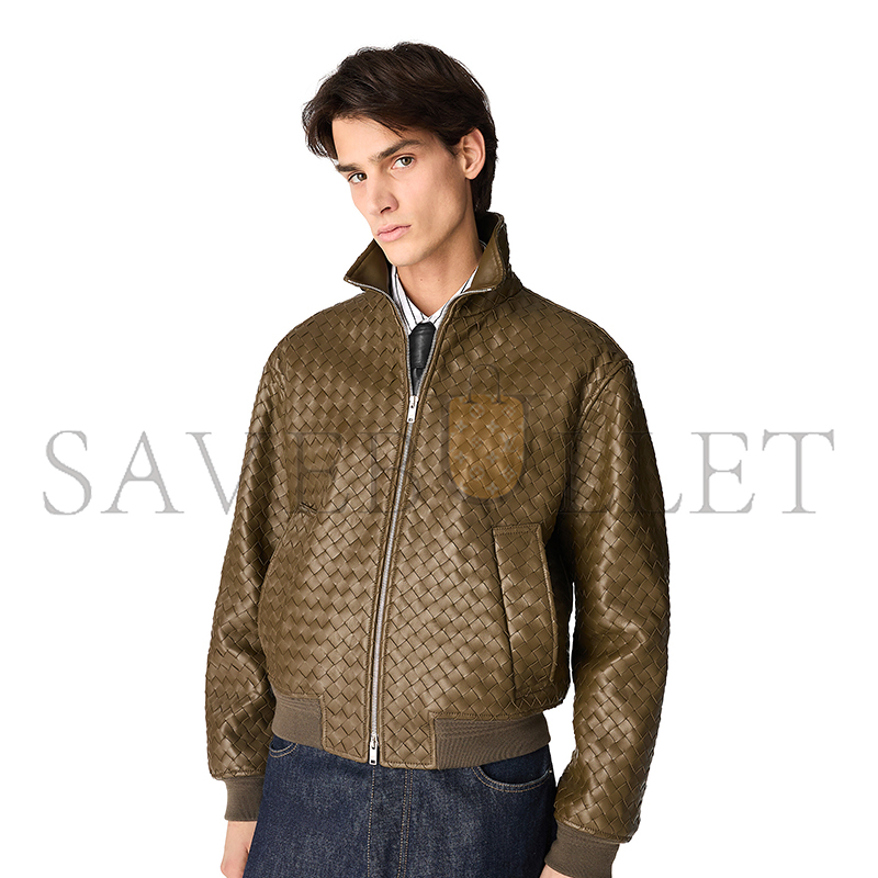 BOTTEGA VENETA INTRECCIATO LEATHER BLOUSON 811525V2JG09523