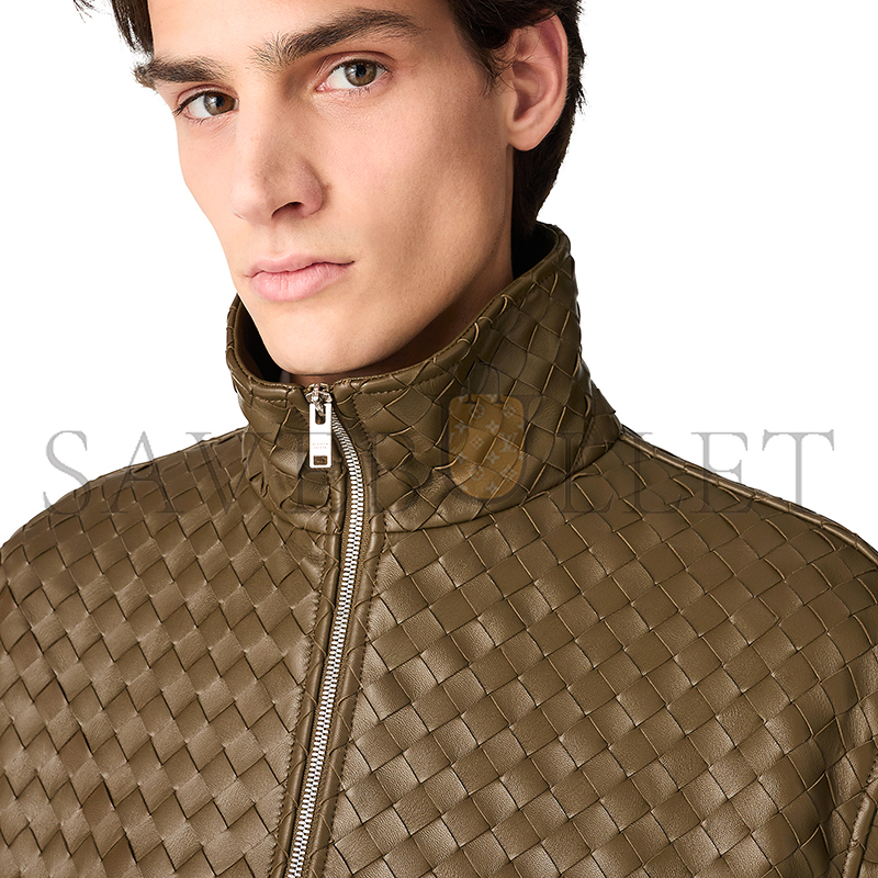 BOTTEGA VENETA INTRECCIATO LEATHER BLOUSON 811525V2JG09523