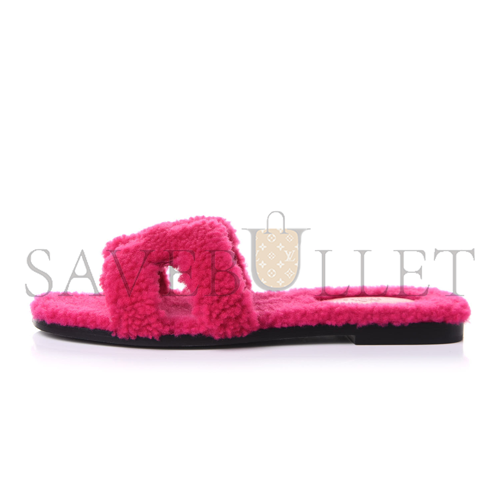 HERMÈS WOOLSKIN ORAN SLIPPER H071002Z2108