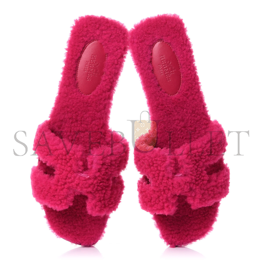 HERMÈS WOOLSKIN ORAN SLIPPER H071002Z2108