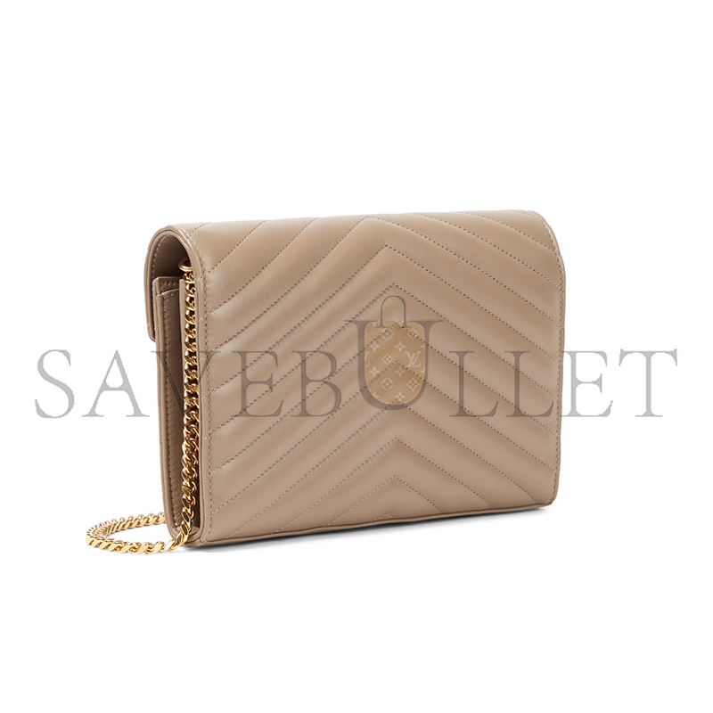 YSL CLASSIC CASSANDRE CHAIN WALLET IN LAMBSKIN 377828AAA441722 (22.5*14*4cm)