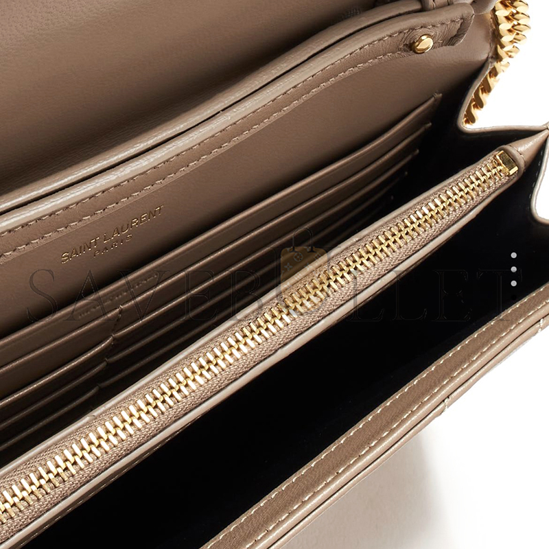 YSL CLASSIC CASSANDRE CHAIN WALLET IN LAMBSKIN 377828AAA441722 (22.5*14*4cm)