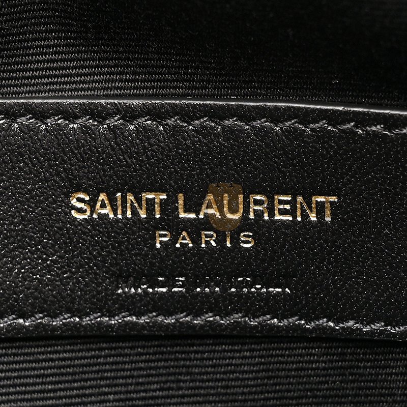 YSL UPTOWN POUCH IN CANVAS AND SMOOTH LEATHER 565739554238 (27*16*2cm)