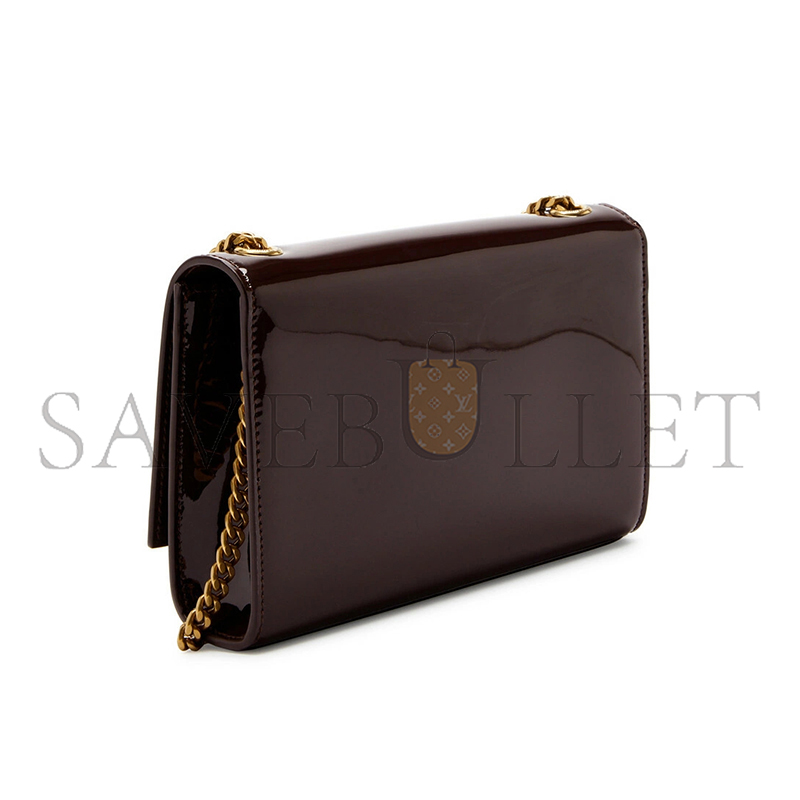 YSL KATE SMALL CHAIN BAG IN PATENT LEATHER 469390B870W2235 (20*12.5*5cm)