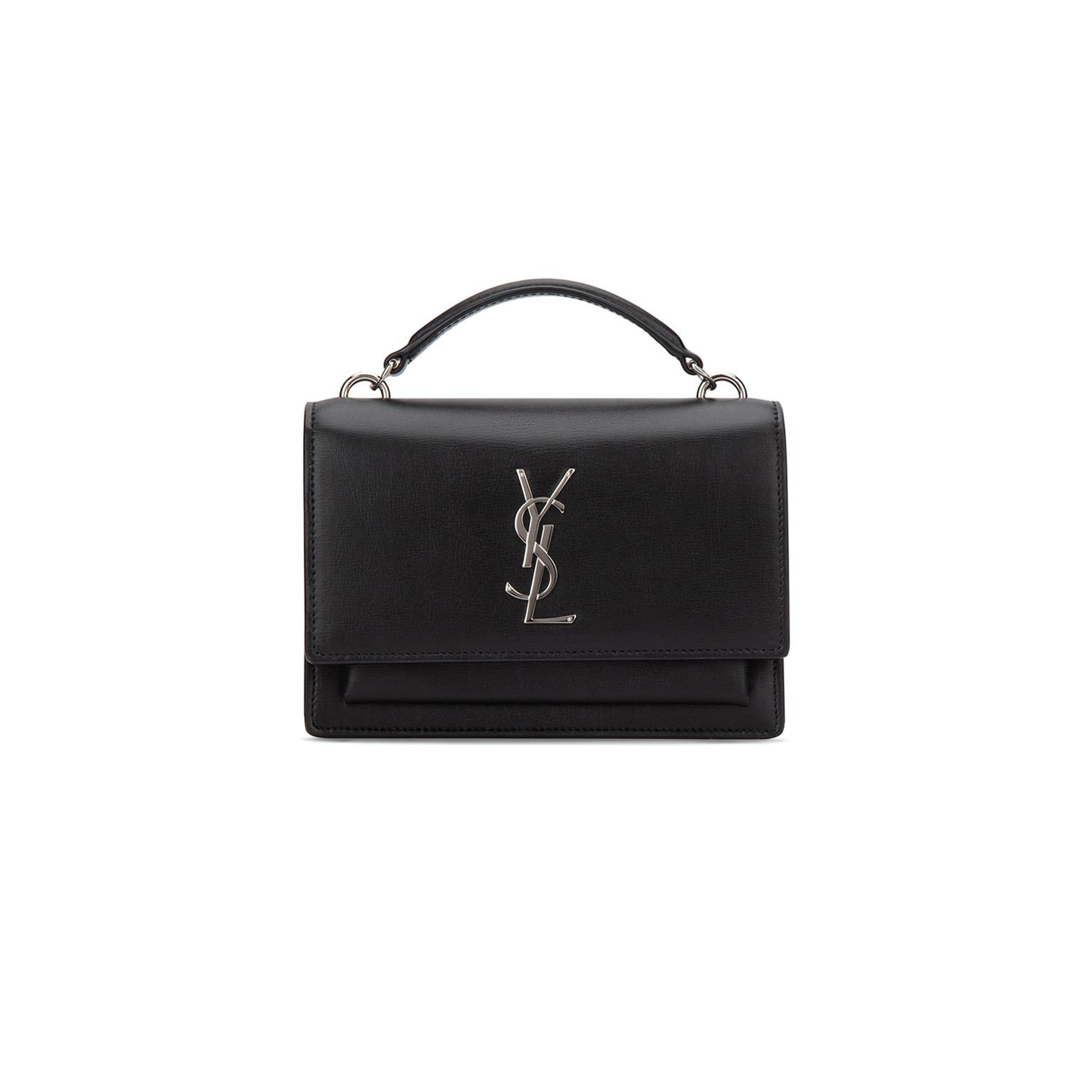 YSL SUNSET CHAIN WALLET IN TEXTURED LEATHER 533026D422N1000 (19*14*5.5cm)