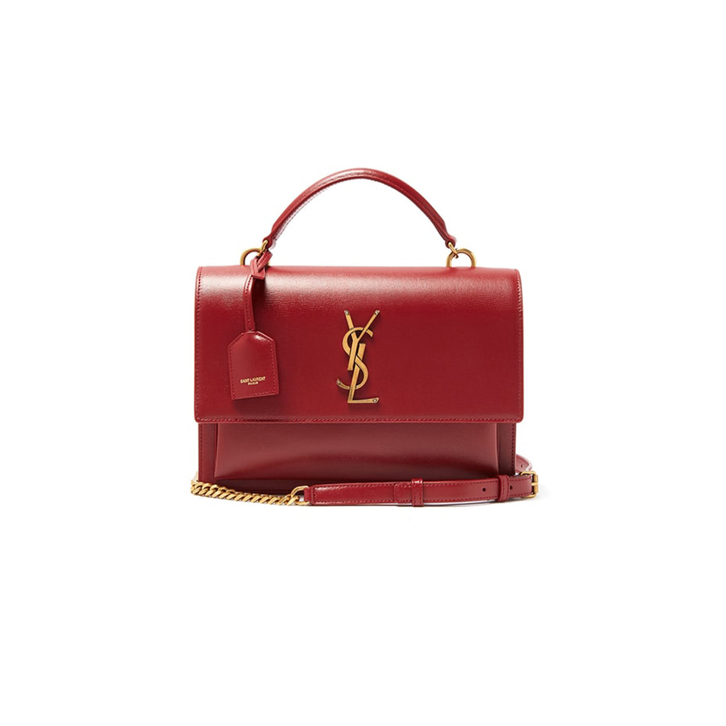 YSL SUNSET MEDIUM TOP HANDLE IN TEXTURED LEATHER 634723D420W6008 (25*18*5cm)
