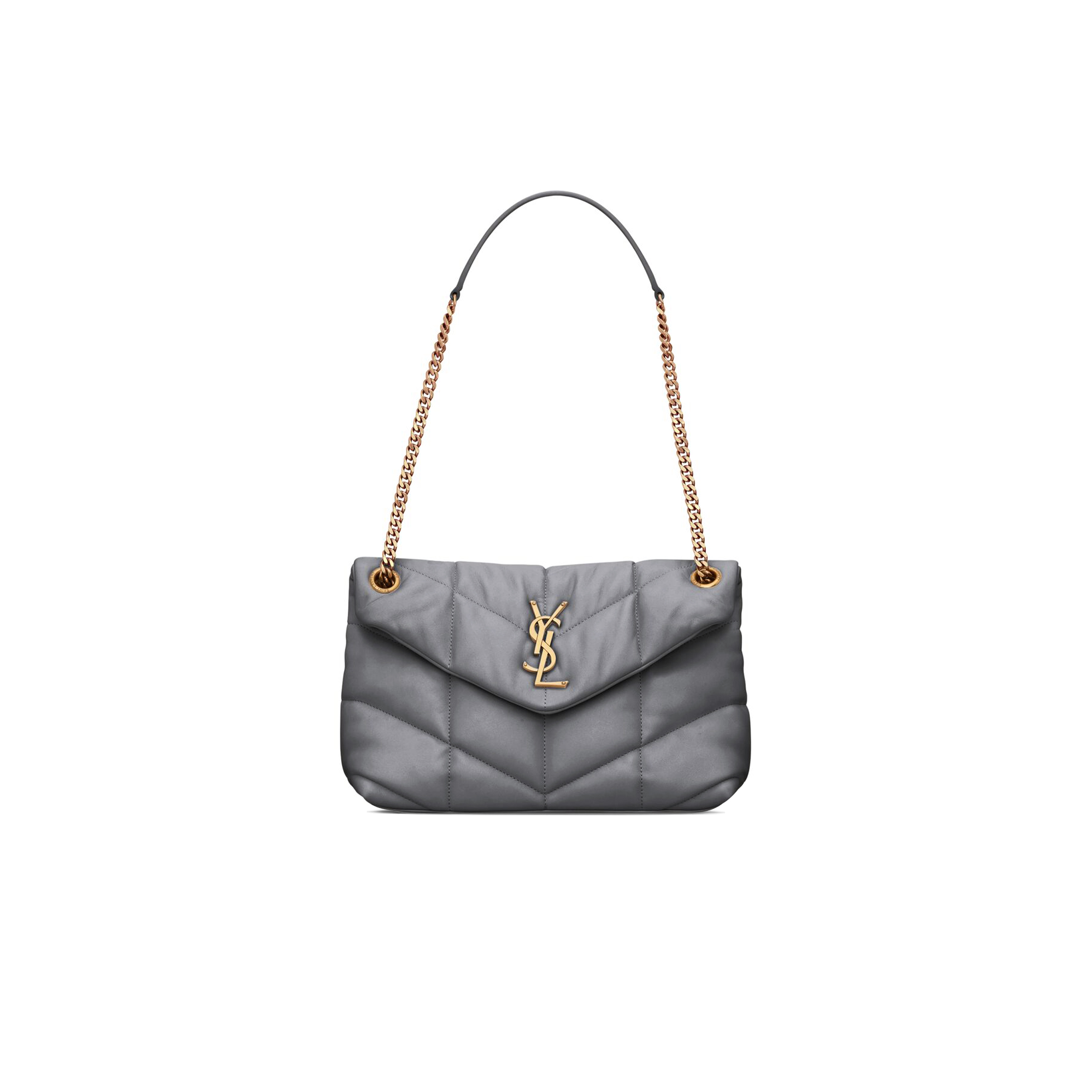 YSL PUFFER SMALL CHAIN BAG IN QUILTED LAMBSKIN 5774761EL071112 (29*17*11cm)