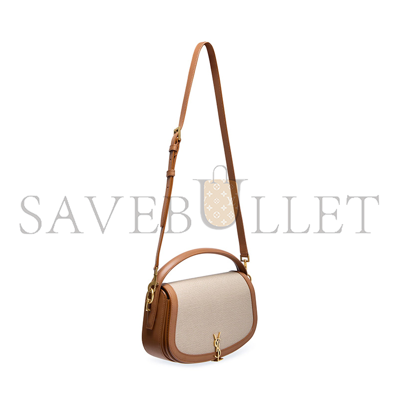 YSL VOLTAIRE IN CANVAS AND LEATHER 787671FACW69856 (24*15*5cm)