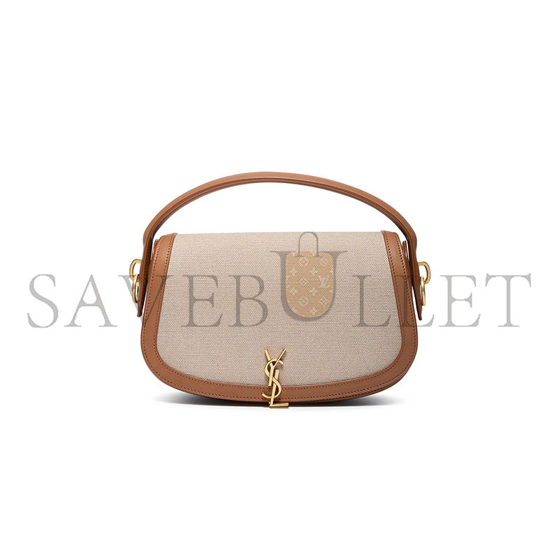 YSL VOLTAIRE IN CANVAS AND LEATHER 787671FACW69856 (24*15*5cm)