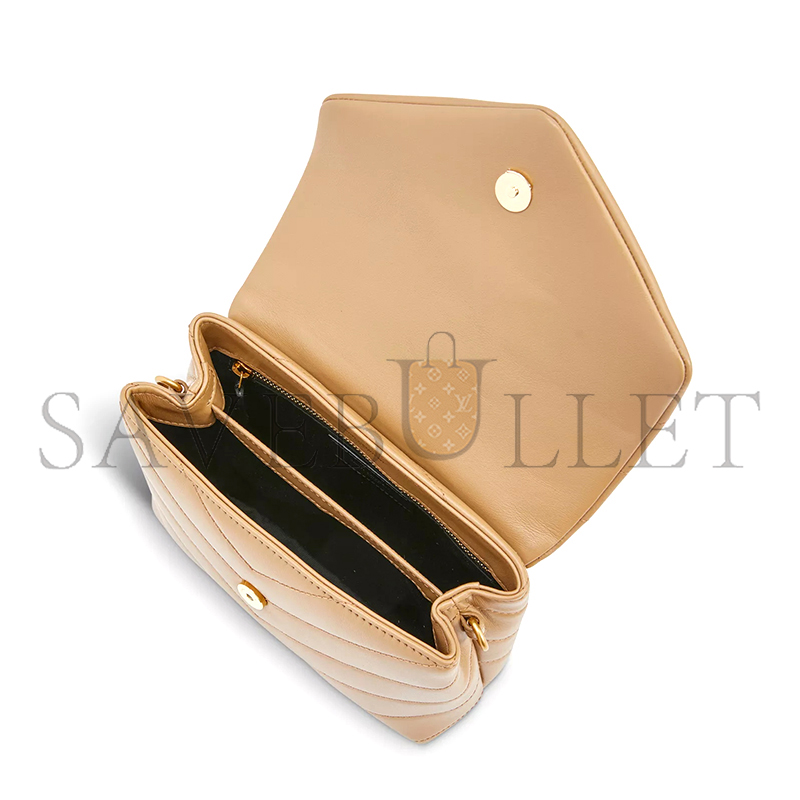 YSL TOY LOULOU SHOULDER BAG IN SMOOTH LEATHER 678401DV7072516 (20*14*7cm)
