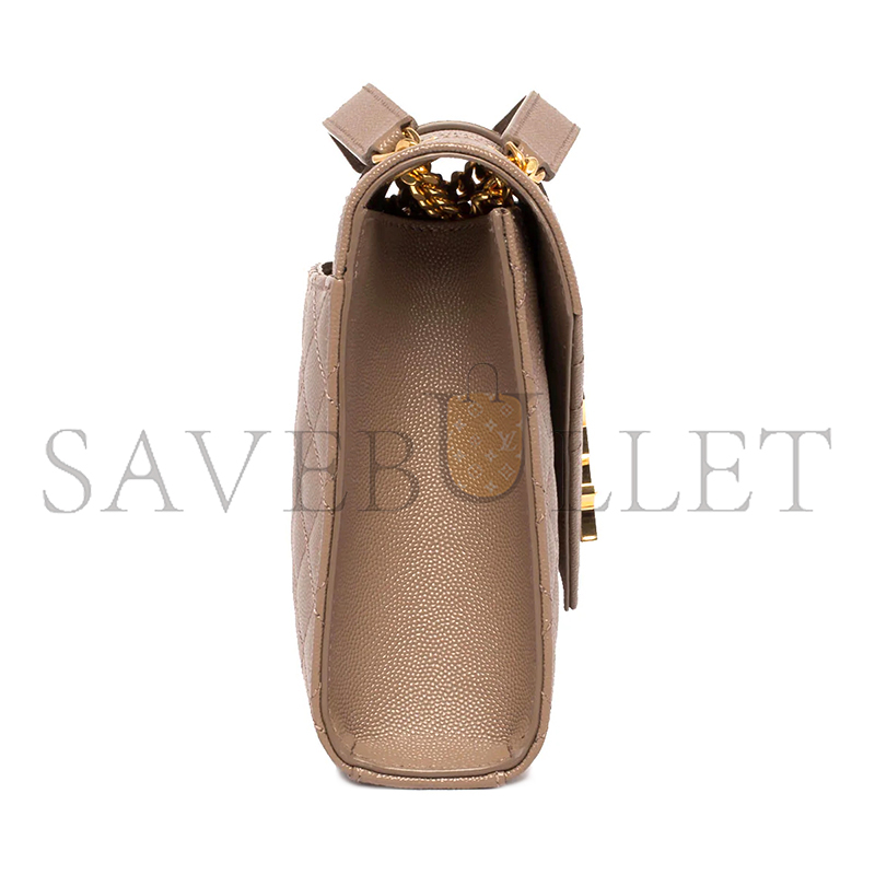 YSL ENVELOPE MEDIUM IN QUILTED GRAIN DE POUDRE EMBOSSED LEATHER 600185BOW912346 (24*17.5*6cm)