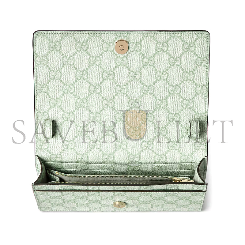 GUCCI GG EMBLEM WALLET ON CHAIN 826720 (20*13*4cm)