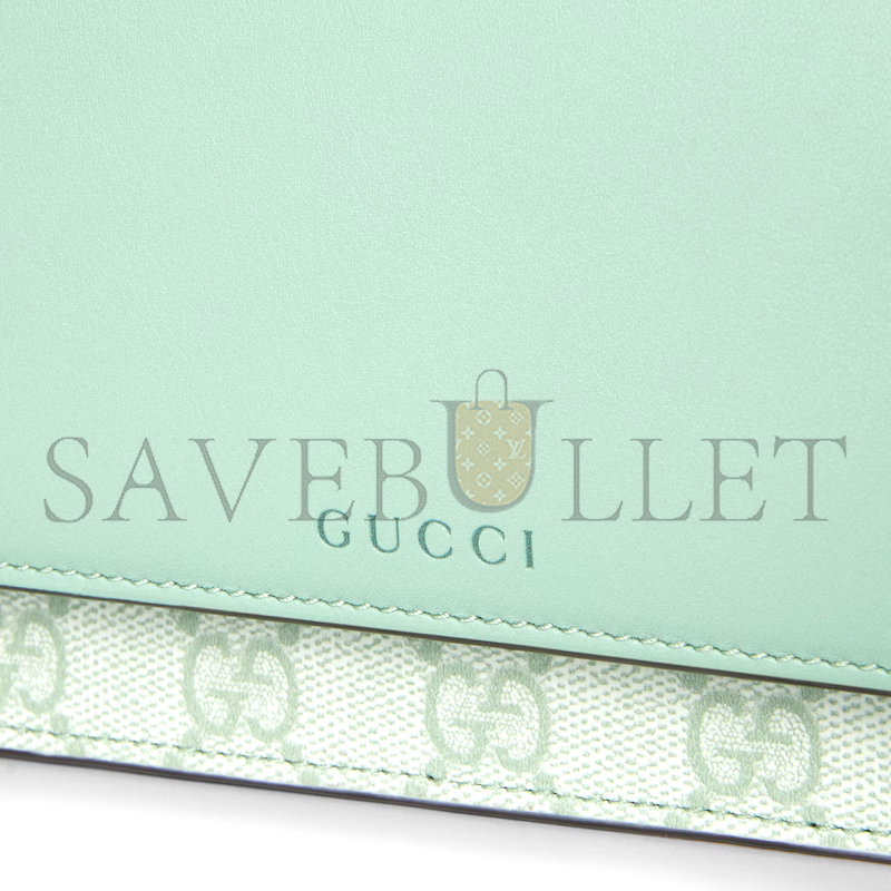 GUCCI GG EMBLEM WALLET ON CHAIN 826720 (20*13*4cm)