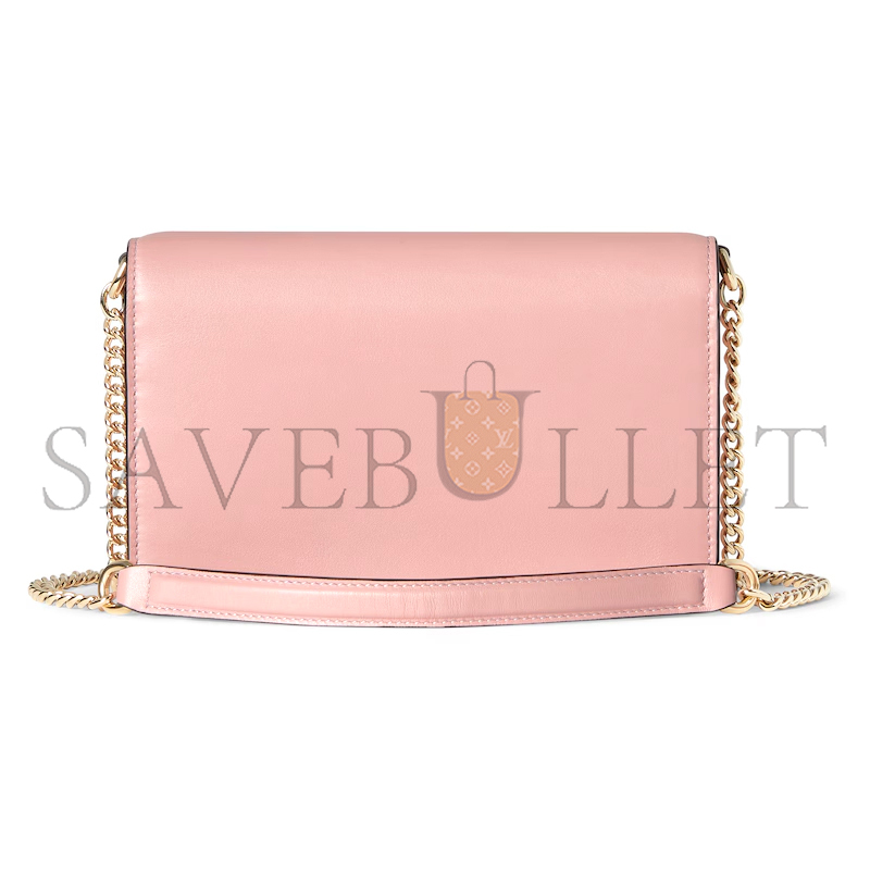 GUCCI GG EMBLEM WALLET ON CHAIN 826720 (20*13*4cm)