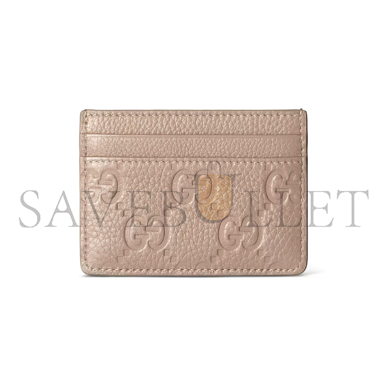 GUCCI GG EMBLEM CARD CASE 815883 (10*7cm) GUCCI GG EMBLEM CARD CASE 815883 (10*7cm)